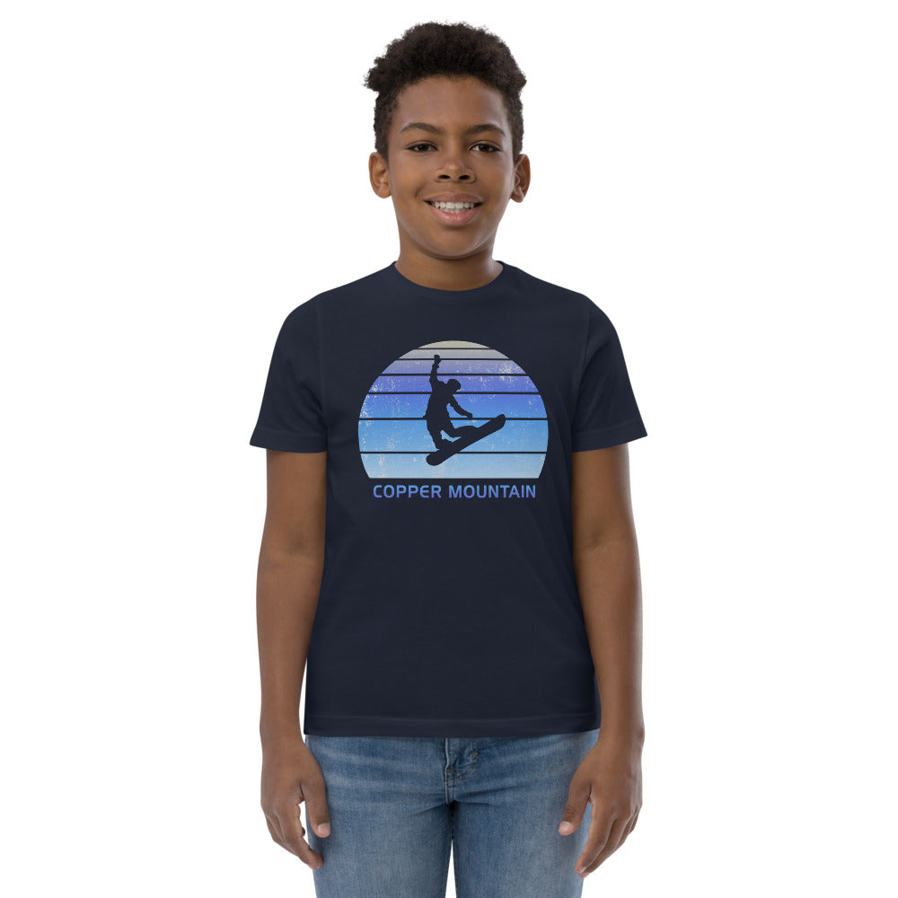 Retro Copper Mountain Colorado Snowboarding Fan Youth Jersey T-Shirt