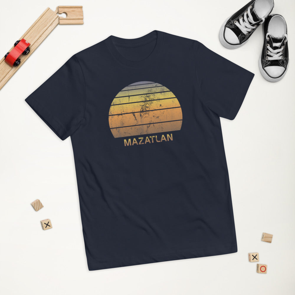 Retro Mazatlan Mexico Mexican Beach Vacation Souvenir Youth Jersey T-Shirt