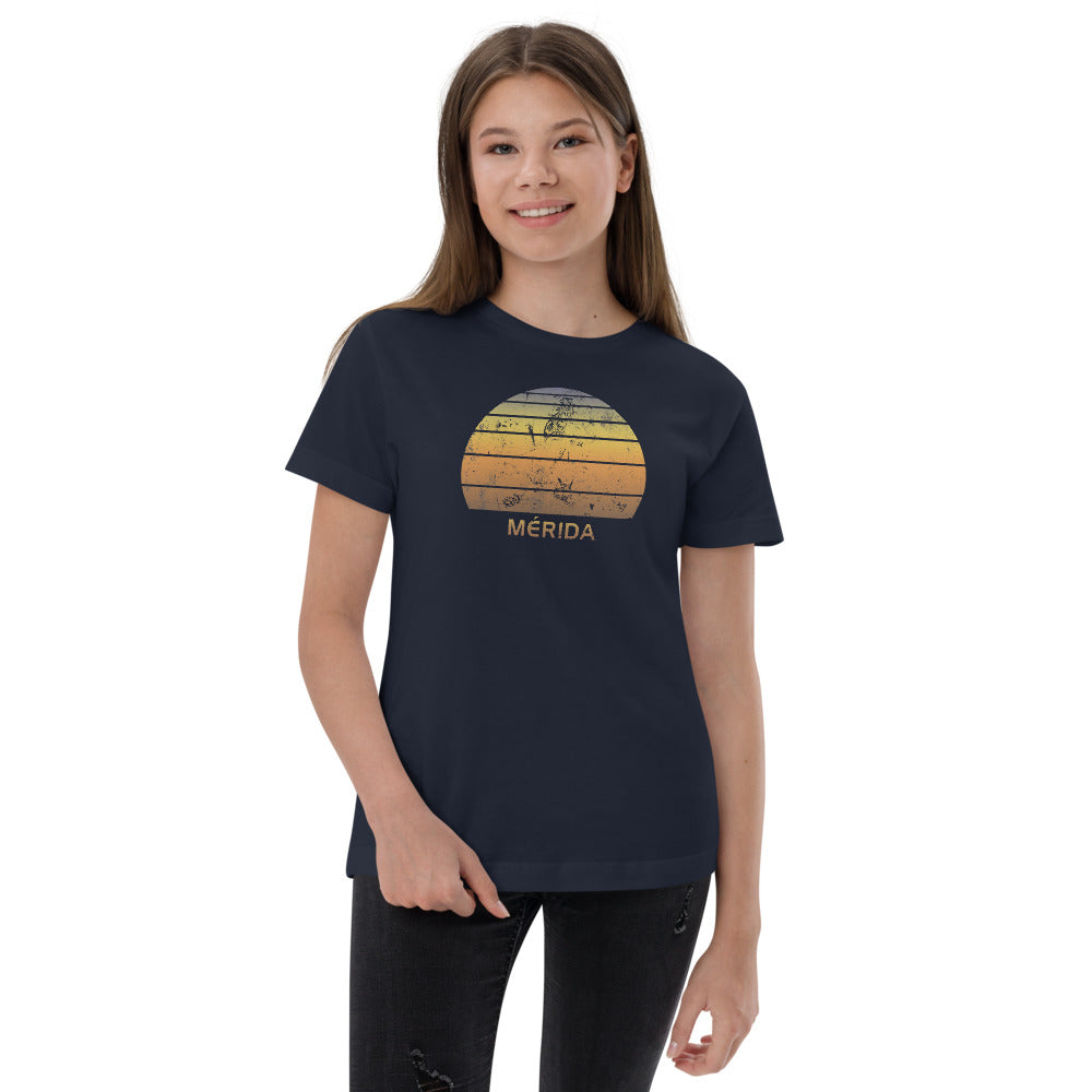 Retro Merida Mexico Mexican Beach Vacation Souvenir Youth Jersey T-Shirt