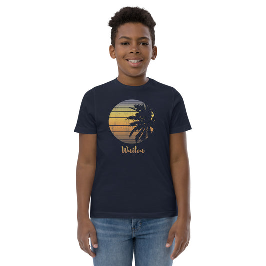 Retro Wailea Maui Hawaii Hawaiian Beach Vacation Souvenir Youth Jersey T-Shirt