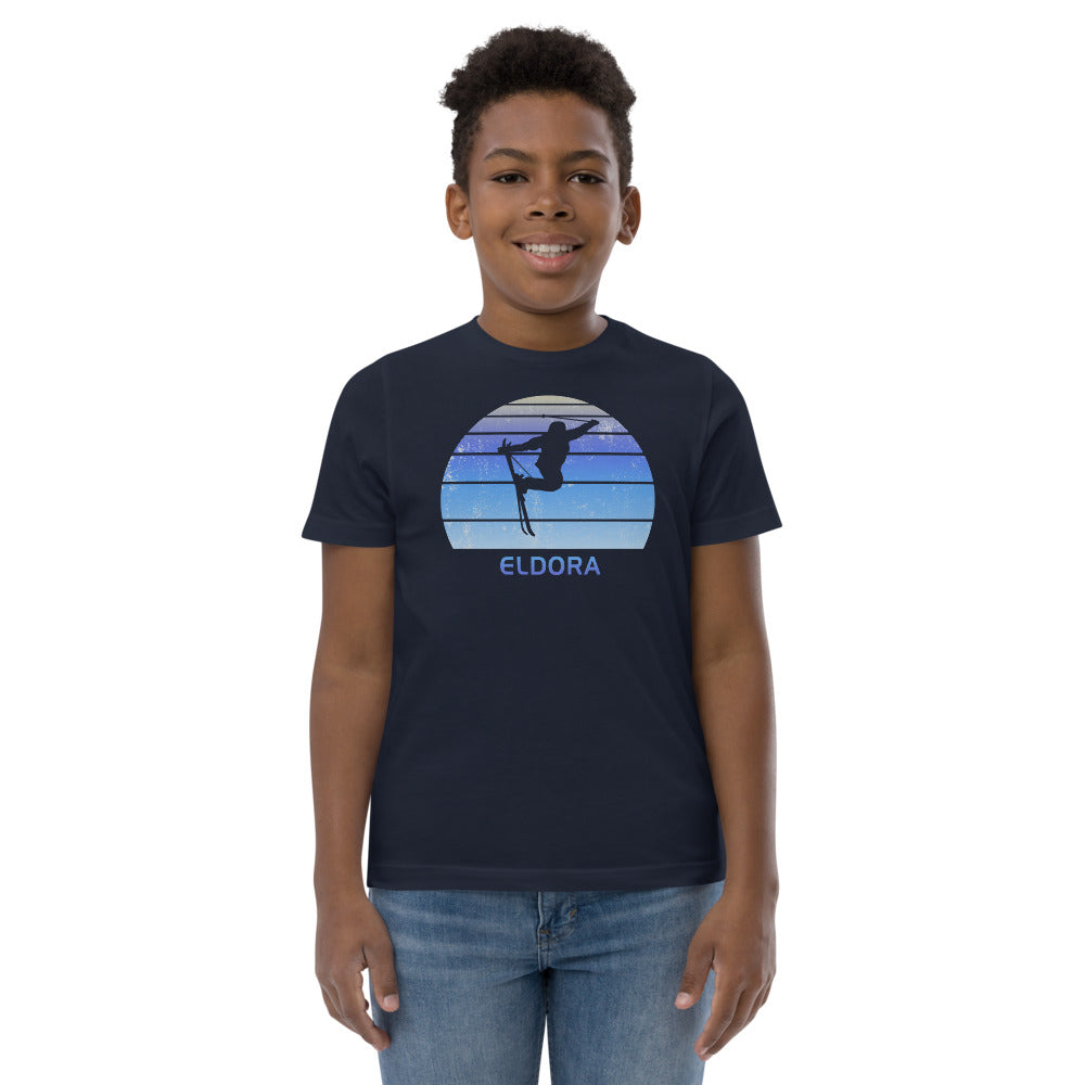 Retro Eldora Colorado Skiing Fan Youth Jersey T-Shirt