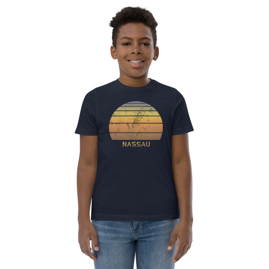Retro Nassau Bahamas  Beach Vacation Souvenir Youth Jersey T-Shirt