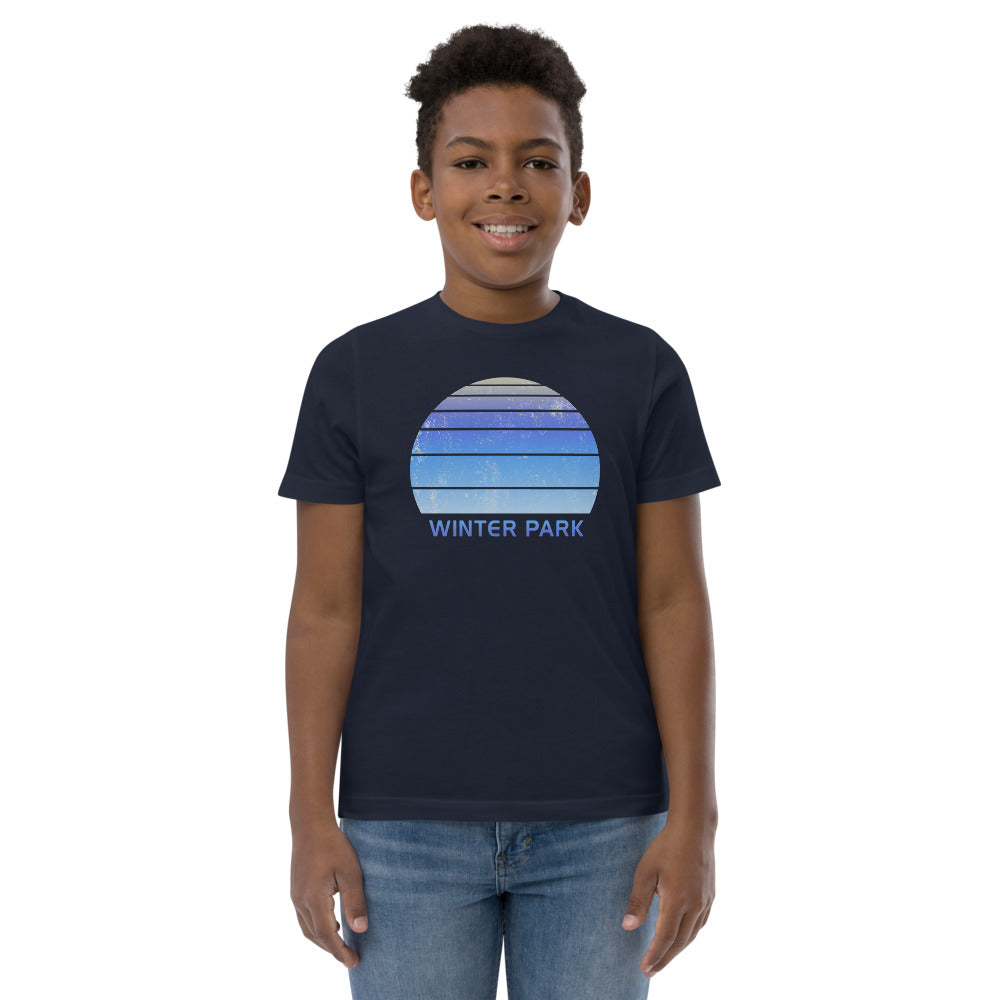 Retro Winter Park Colorado Ski Skiing Fan Youth Jersey T-Shirt