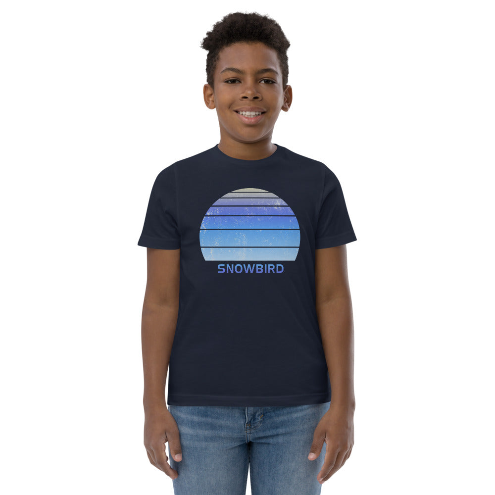 Retro Snowbird Utah Ski Skiing Fan Youth Jersey T-Shirt