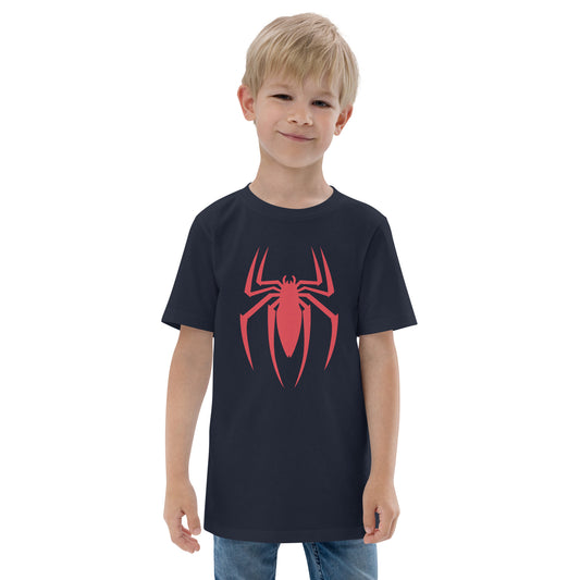 Cool Spider Graphic Novelty Print Fan Fun Kids Youth Jersey T-Shirt