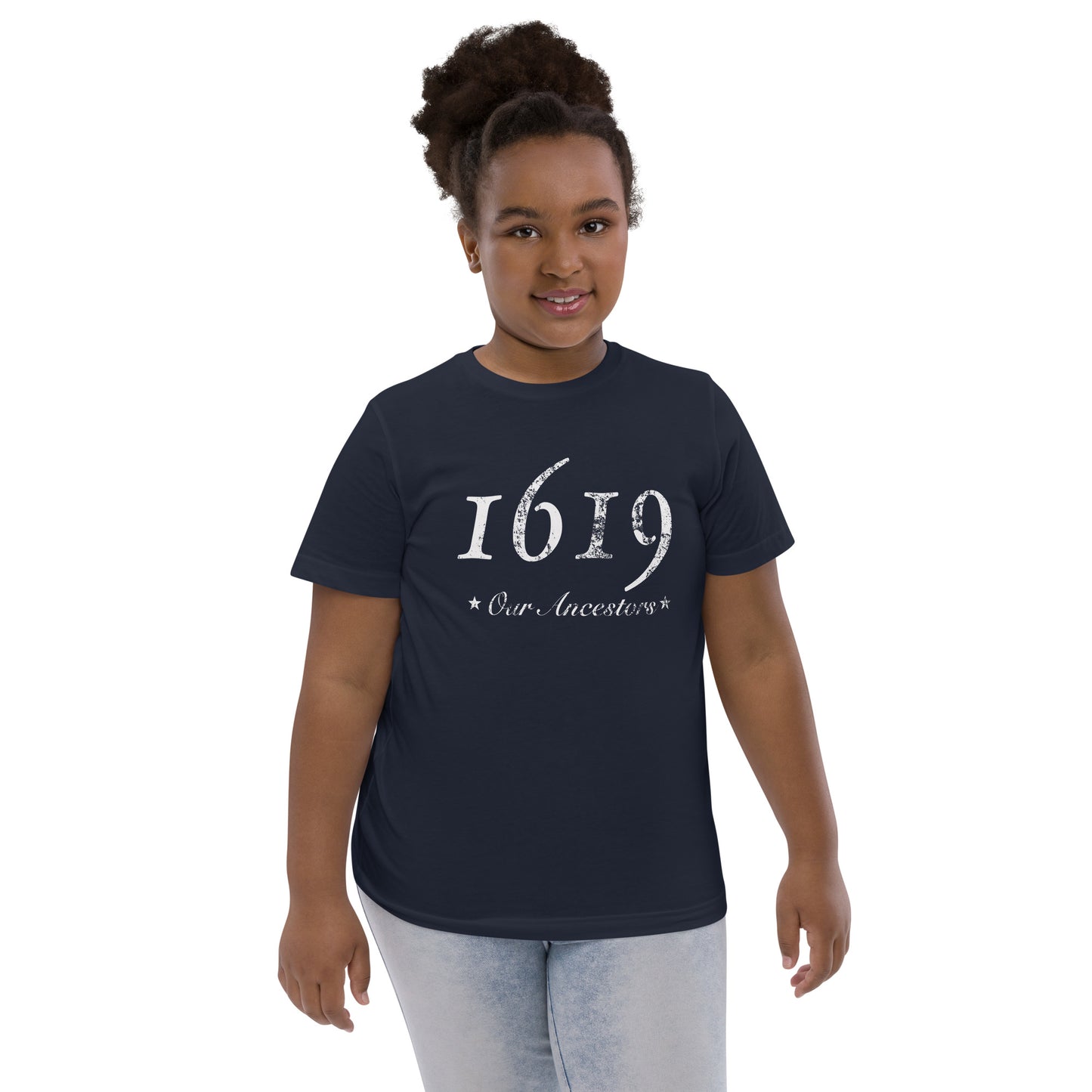 1619 Our Ancestors African American History Youth Jersey T-Shirt