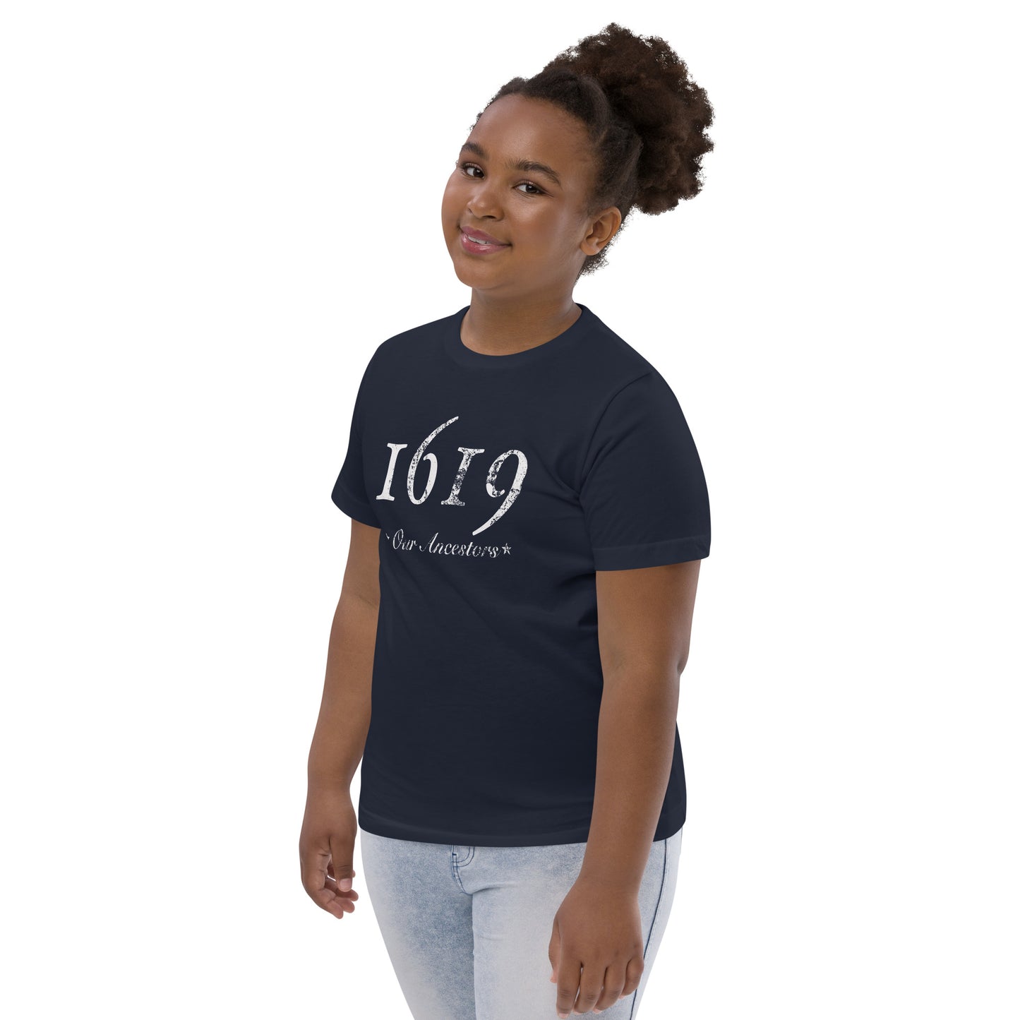 1619 Our Ancestors African American History Youth Jersey T-Shirt