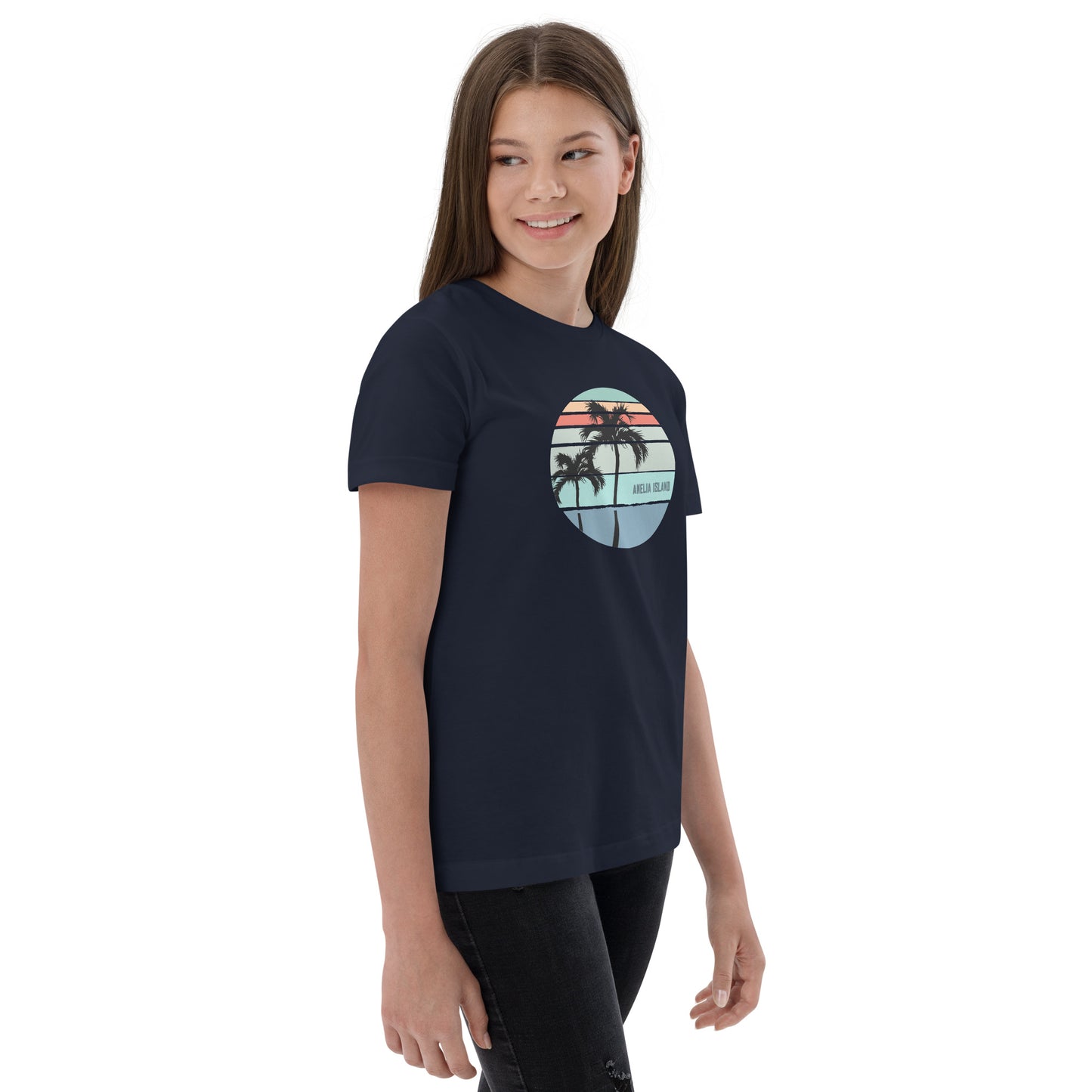 Amelia Island Florida Artistic Vacation Souvenir Youth Jersey T-Shirt