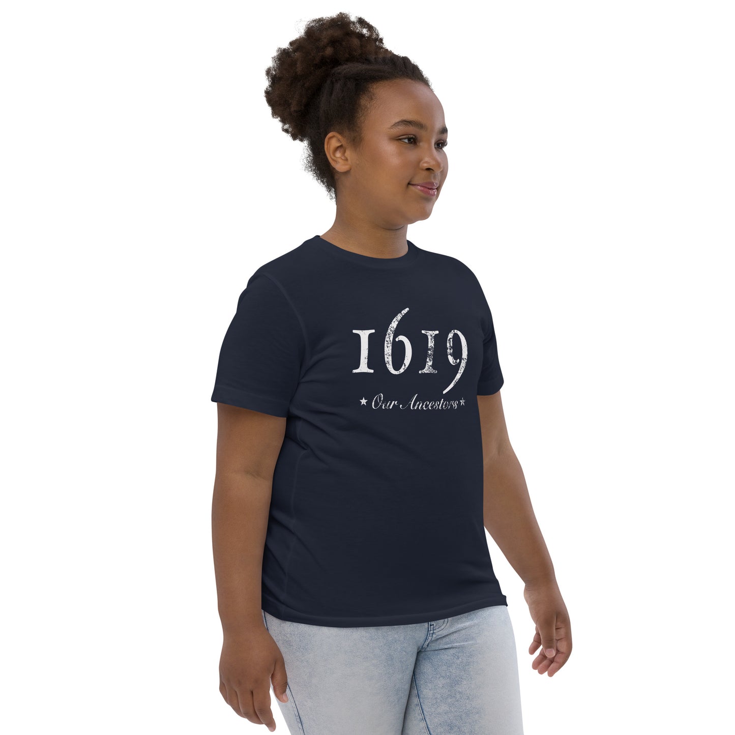 1619 Our Ancestors African American History Youth Jersey T-Shirt