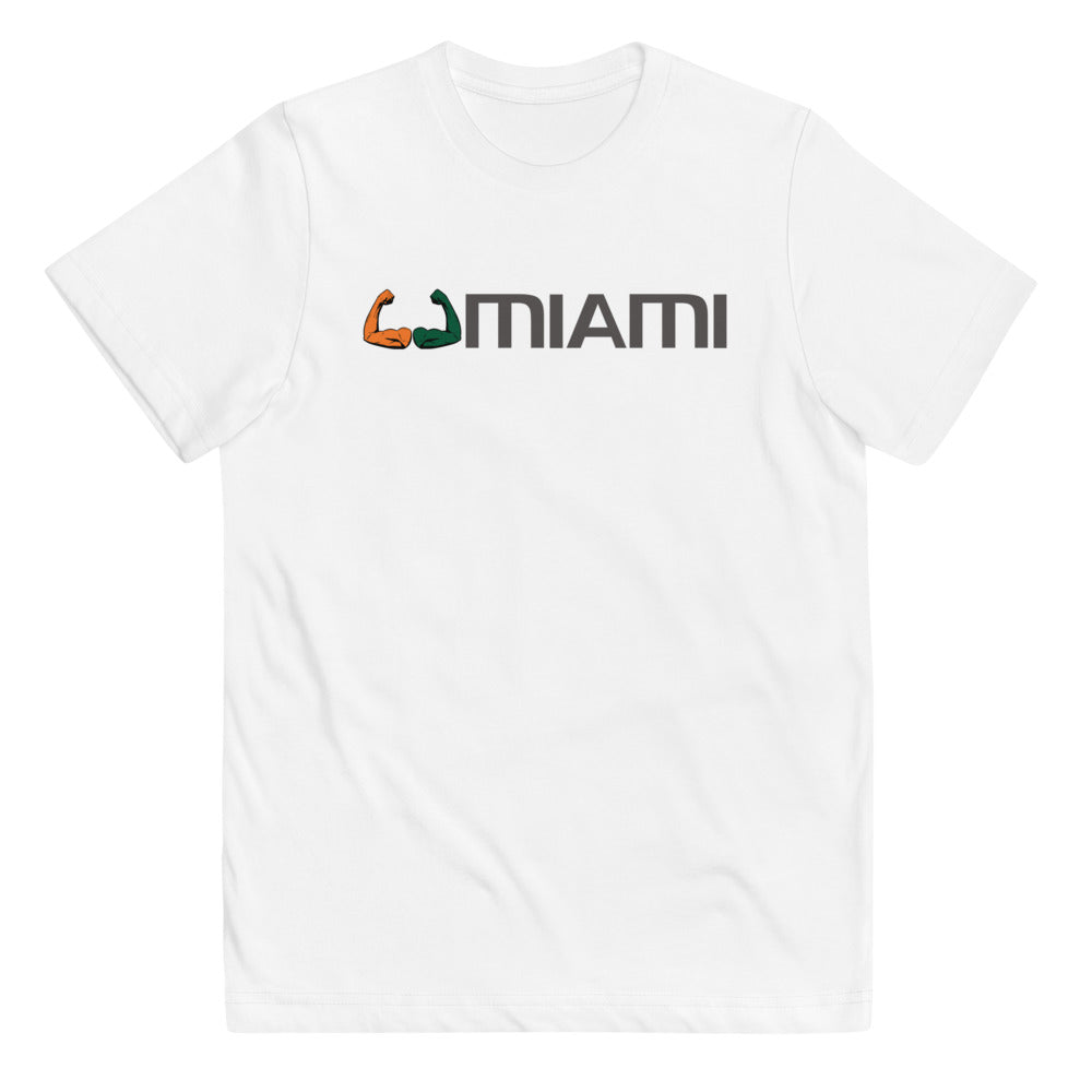 Miami 305 Area Code Native College Football Fan Youth Jersey T-Shirt