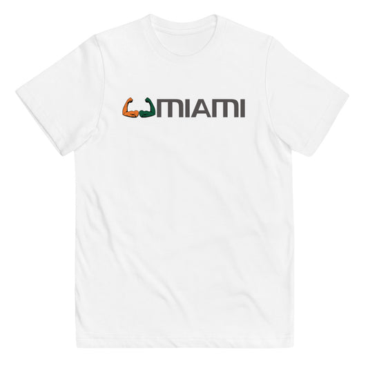 Miami 305 Area Code Native College Football Fan Youth Jersey T-Shirt