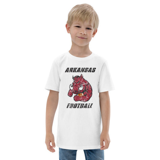 State Of Arkansas Native Football Fan Youth Jersey T-Shirt