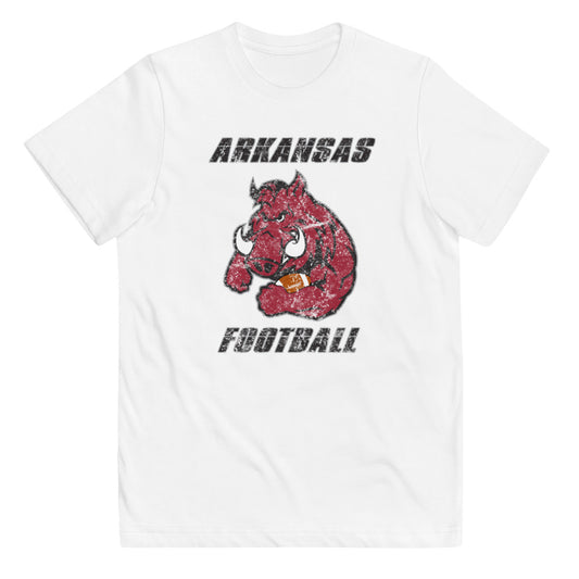 State Of Arkansas Native Football Fan Youth Jersey T-Shirt