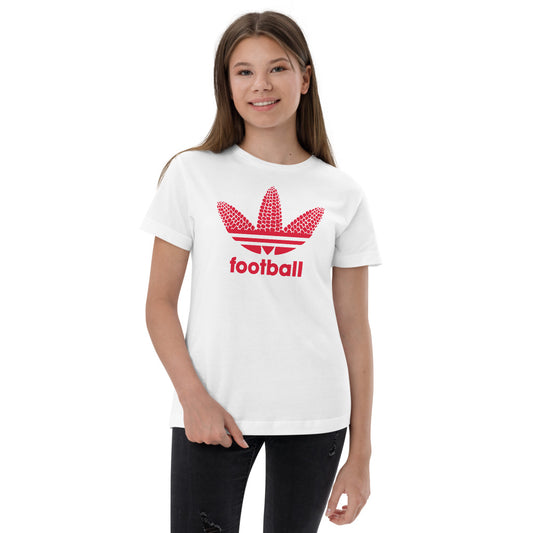 State Of Nebraska Funny Football Fan Youth Jersey T-Shirt