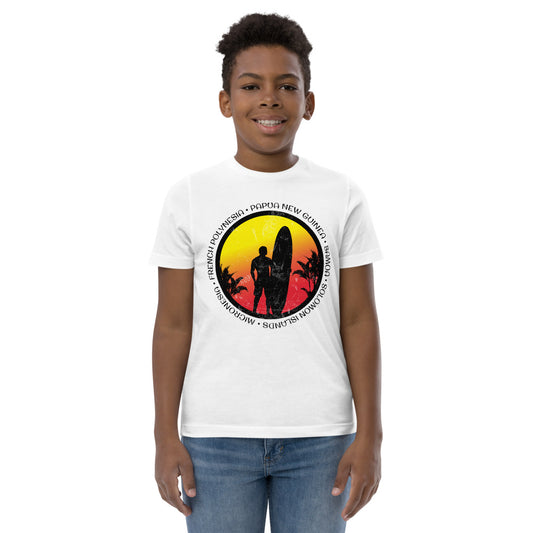 Cool South Pacific Surf Fan Surfing Lover Beach Youth Jersey T-Shirt