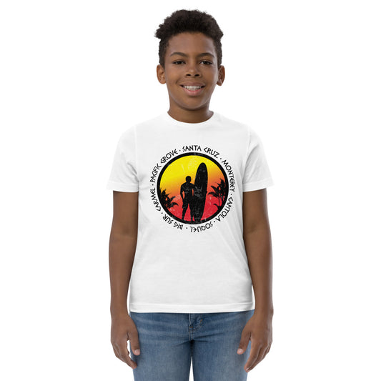 Cool Santa Cruz California Surf Fan Surfing Lover Beach Youth Jersey T-Shirt