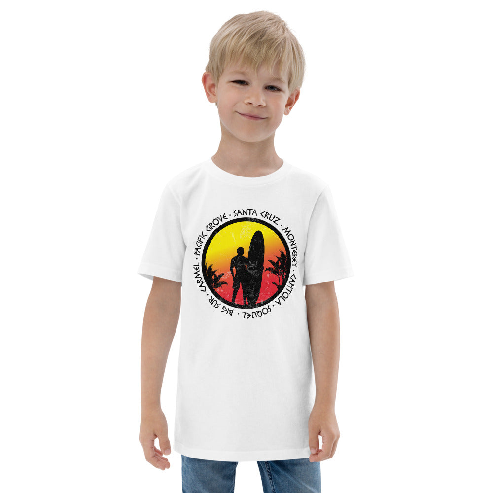 Cool Santa Cruz California Surf Fan Surfing Lover Beach Youth Jersey T-Shirt