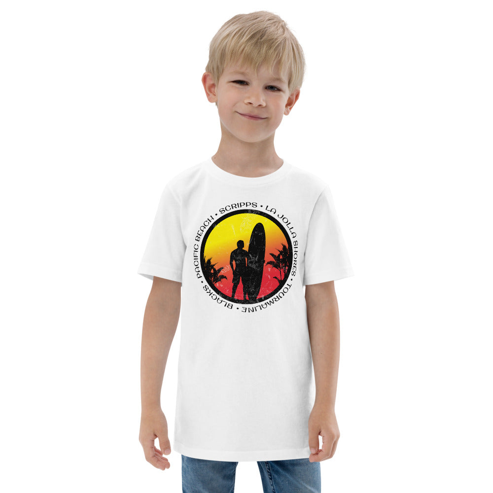 Cool San Diego California Surf Fan Surfing Lover Beach Youth Jersey T-Shirt