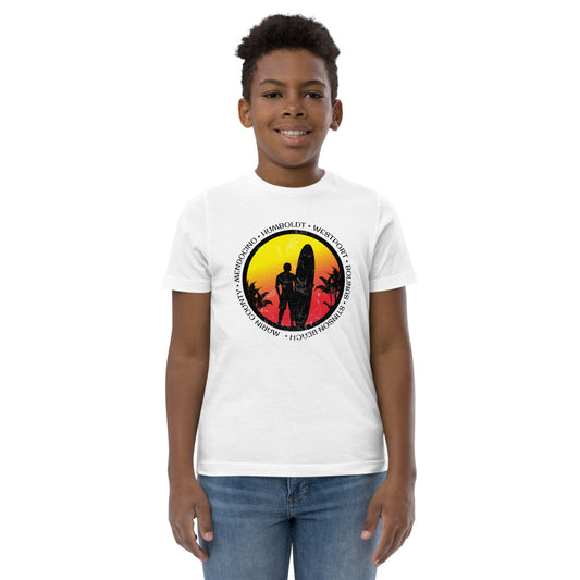 Cool Northern California Surf Fan Surfing Lover Beach Youth Jersey T-Shirt