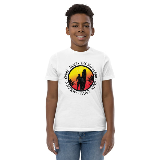 Cool Hawaii Surf Fan Surfing Lover Beach Youth Jersey T-Shirt