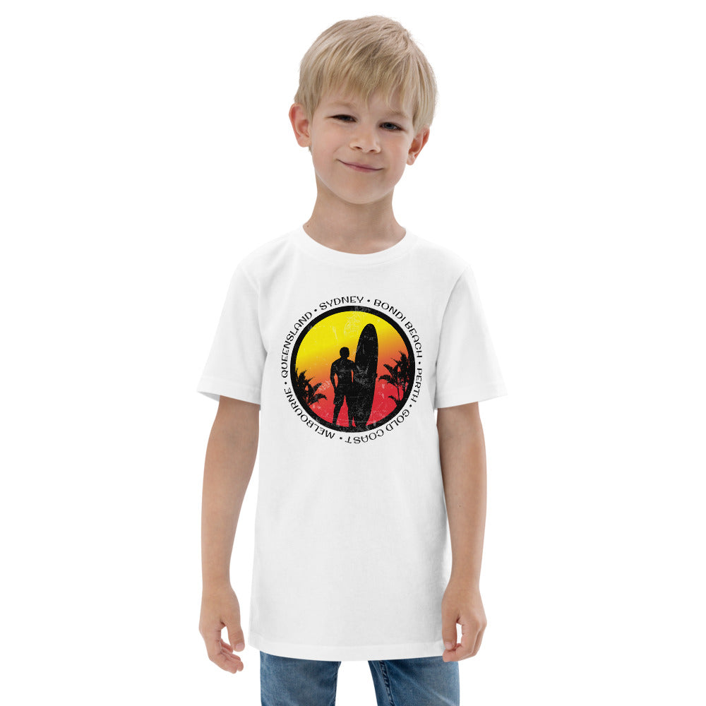 Cool Australia Surf Fan Surfing Lover Beach Youth Jersey T-Shirt