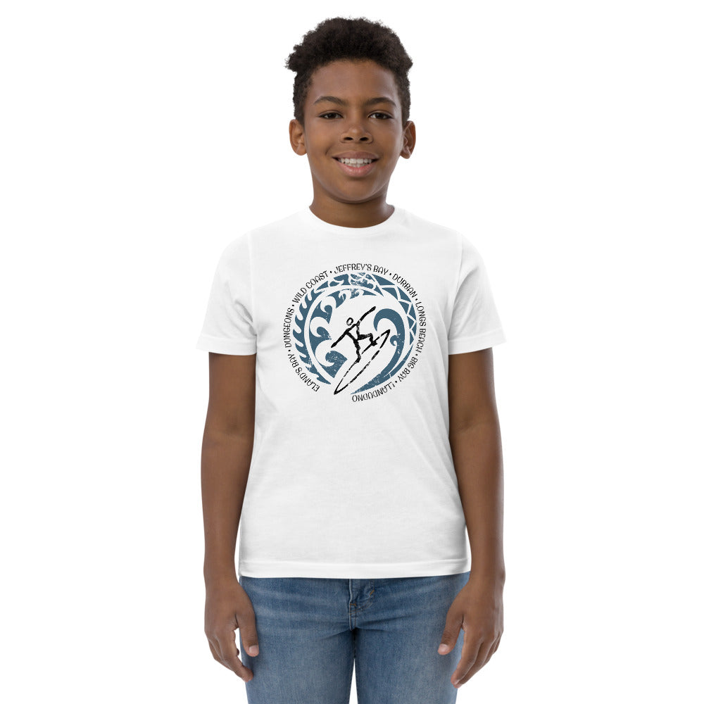 Cool South Africa Surf Surfing Fan Youth Jersey T-Shirt