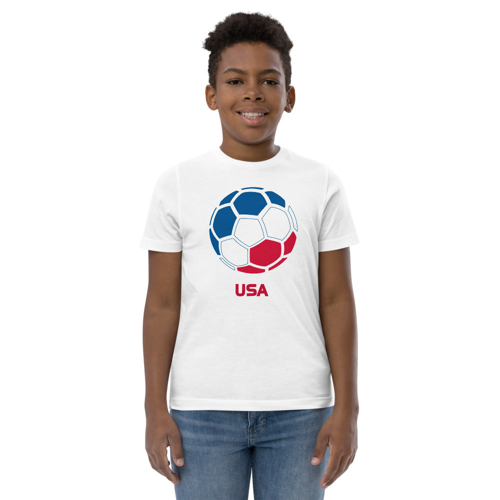 USA United States National Soccer Team Football Pride Country Flag Youth Jersey T-Shirt