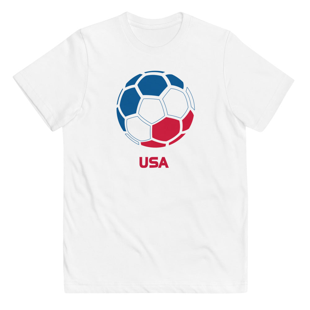 USA United States National Soccer Team Football Pride Country Flag Youth Jersey T-Shirt