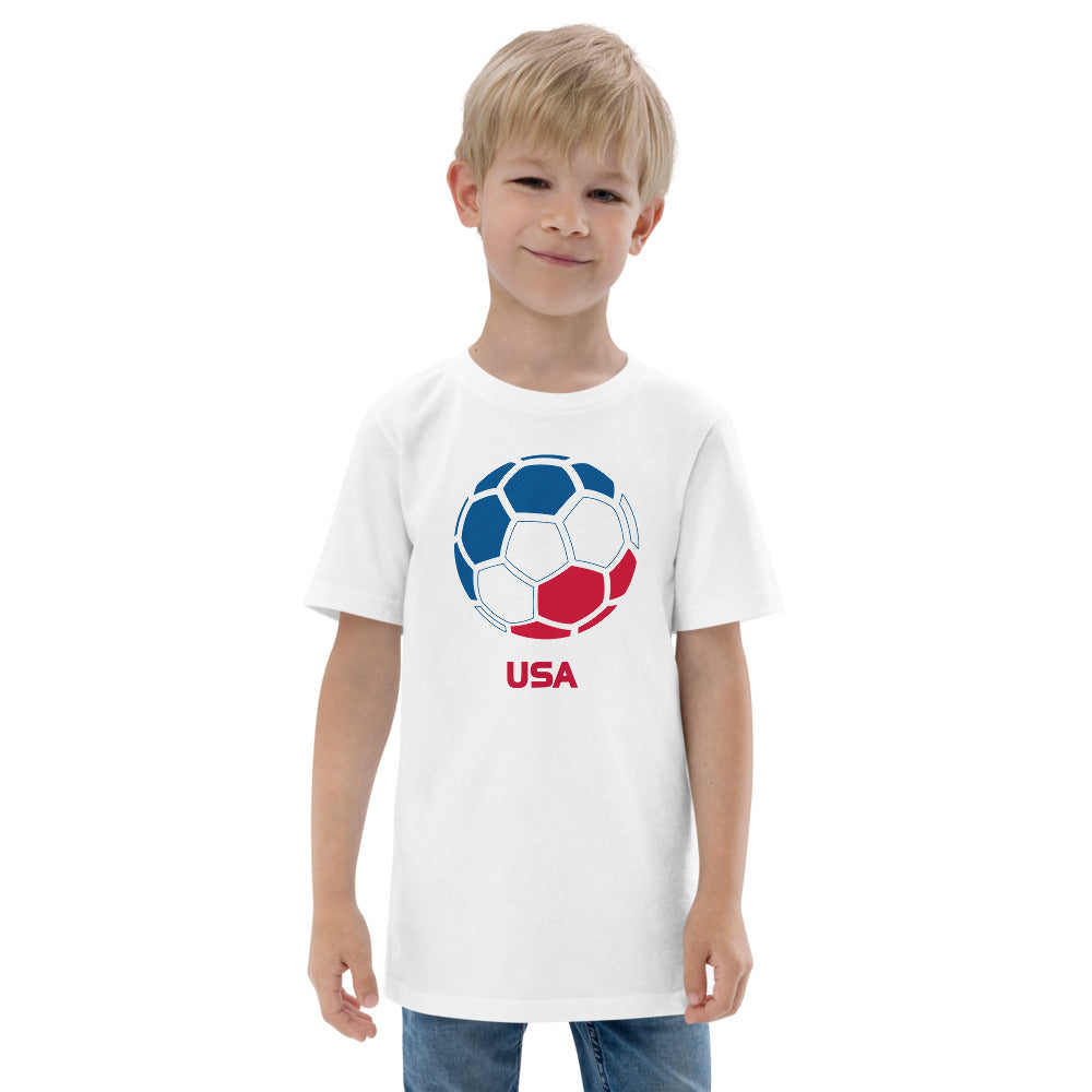 USA United States National Soccer Team Football Pride Country Flag Youth Jersey T-Shirt