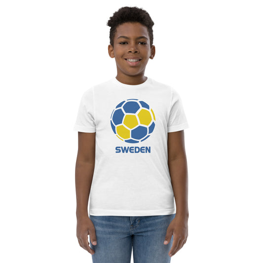 Sweden National Soccer Team Football Pride Country Flag Youth Jersey T-Shirt