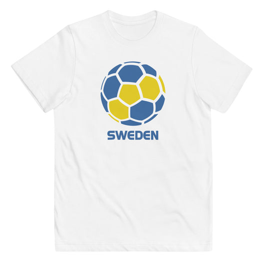 Sweden National Soccer Team Football Pride Country Flag Youth Jersey T-Shirt