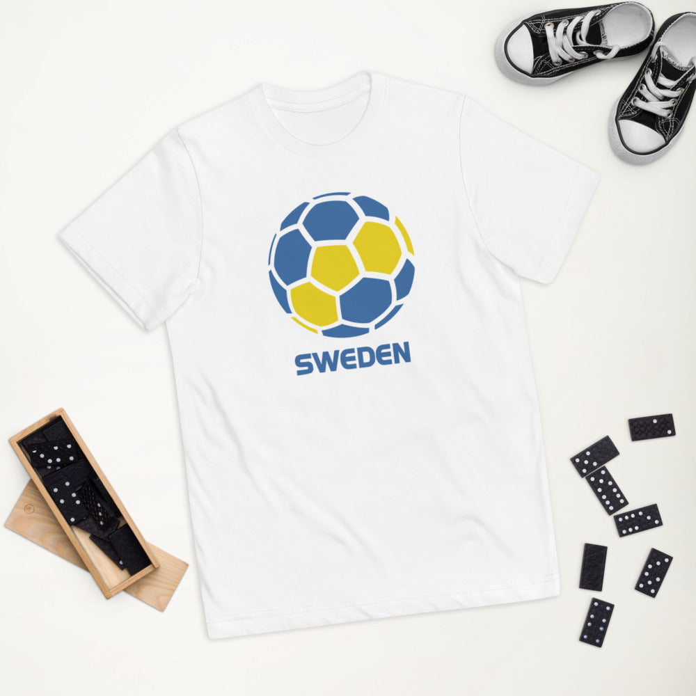 Sweden National Soccer Team Football Pride Country Flag Youth Jersey T-Shirt