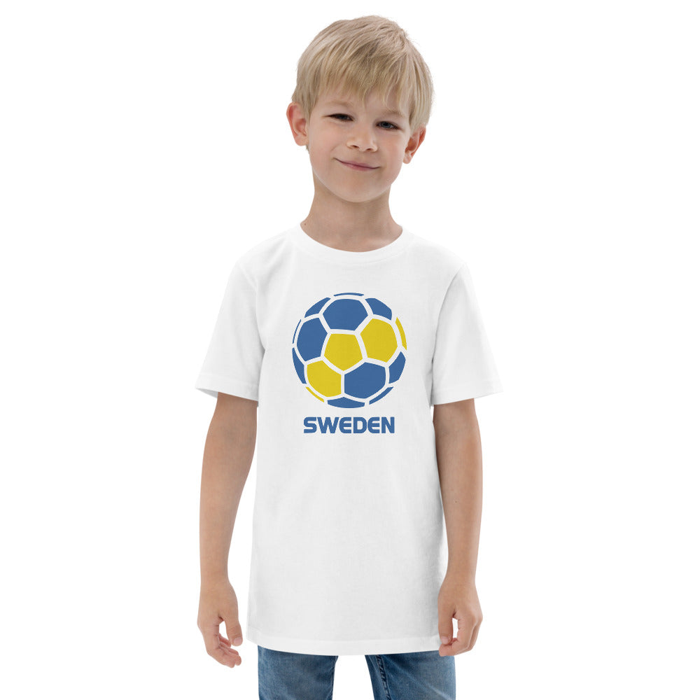 Sweden National Soccer Team Football Pride Country Flag Youth Jersey T-Shirt