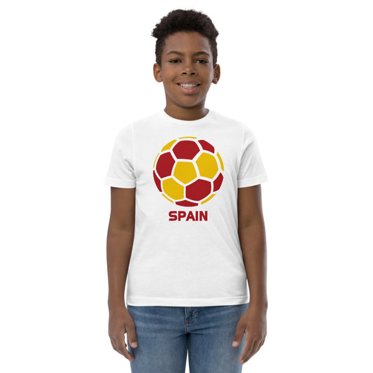 Spain National Soccer Team Football Pride Country Flag Youth Jersey T-Shirt