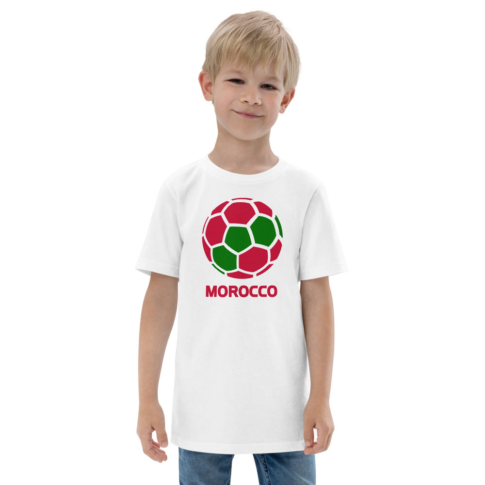 Morocco National Soccer Team Football Pride Country Flag Youth Jersey T-Shirt