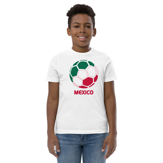 Mexico National Soccer Team Football Pride Country Flag Youth Jersey T-Shirt