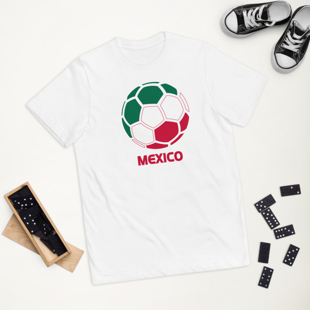 Mexico National Soccer Team Football Pride Country Flag Youth Jersey T-Shirt