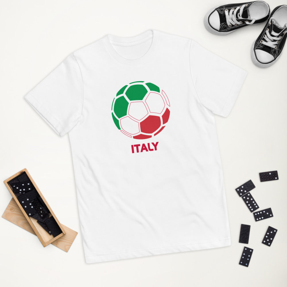 Italy National Soccer Team Football Pride Country Flag Youth Jersey T-Shirt