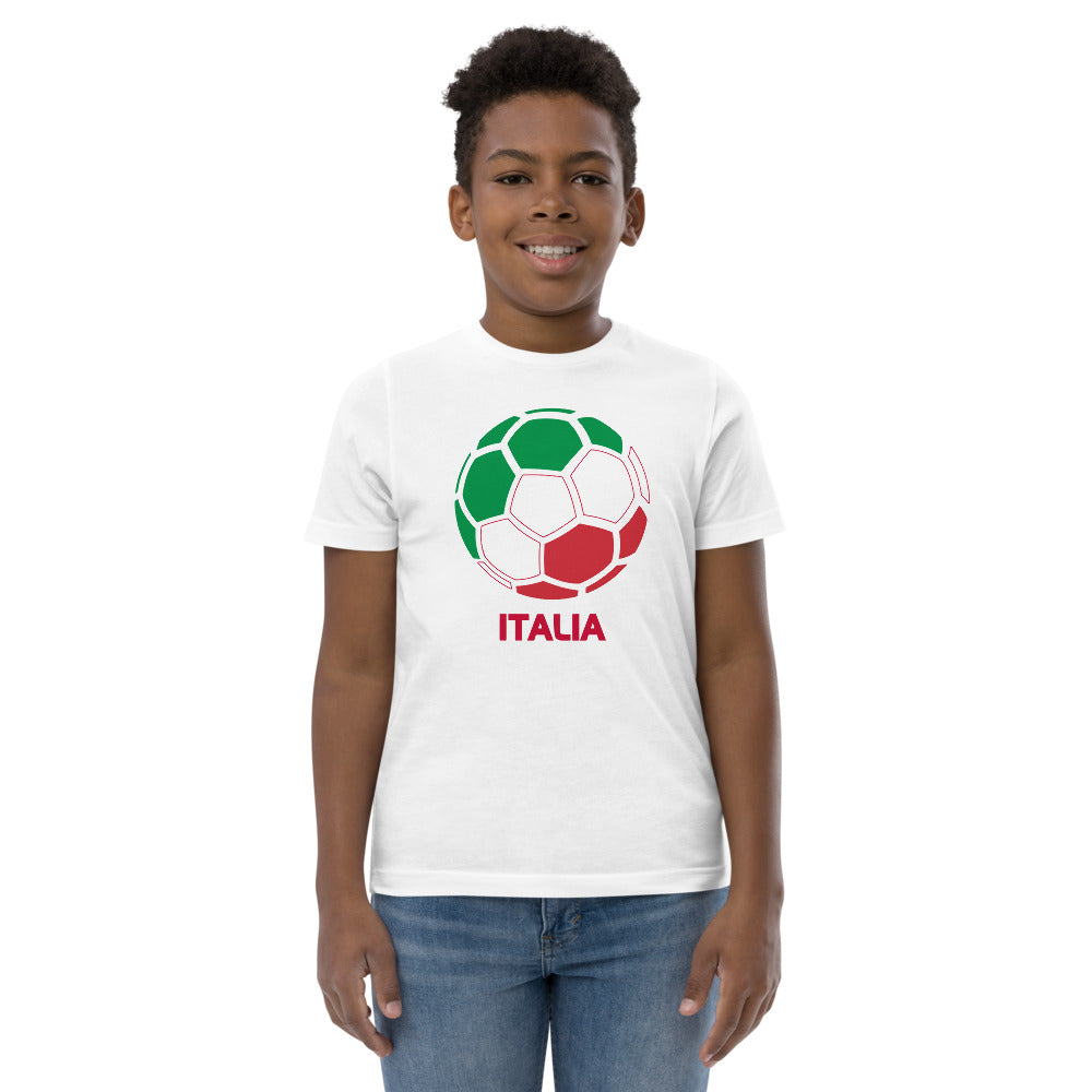 Italia National Soccer Team Football Pride Country Flag Youth Jersey T-Shirt