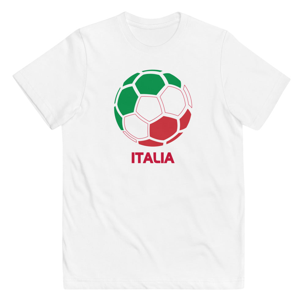 Italia National Soccer Team Football Pride Country Flag Youth Jersey T-Shirt