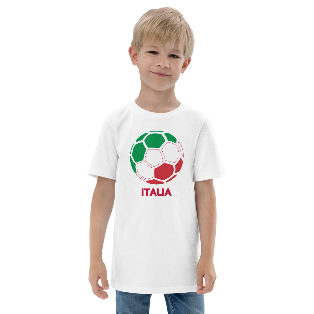 Italia National Soccer Team Football Pride Country Flag Youth Jersey T-Shirt