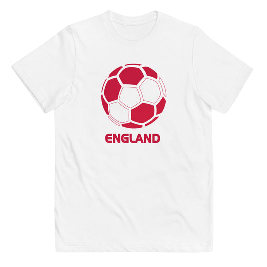 England National Soccer Team Football Pride Country Flag Youth Jersey T-Shirt