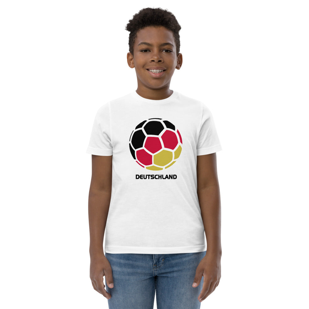 Deutschland National Soccer Team Football Pride Country Flag Youth Jersey T-Shirt