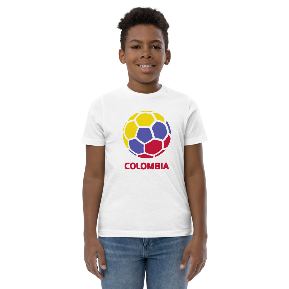 Colombia National Soccer Team Football Pride Country Flag Youth Jersey T-Shirt