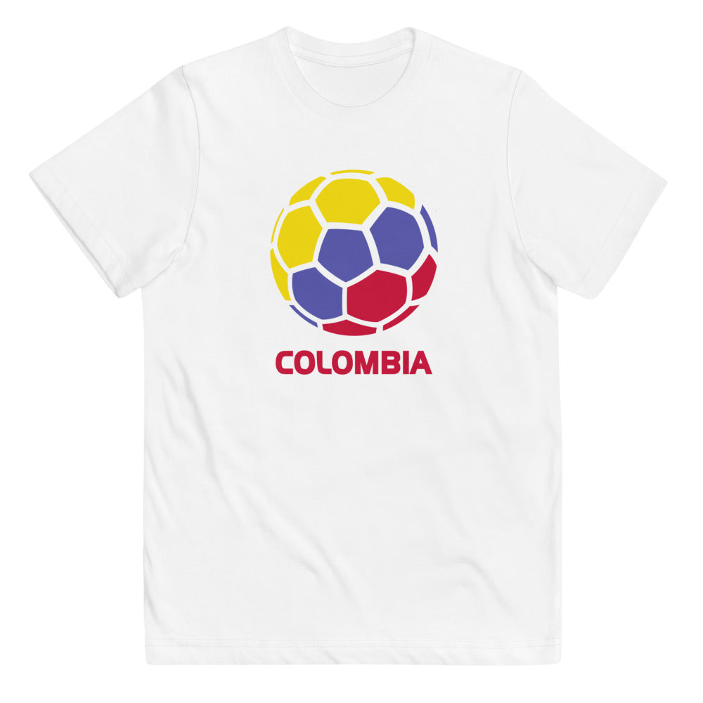 Colombia National Soccer Team Football Pride Country Flag Youth Jersey T-Shirt