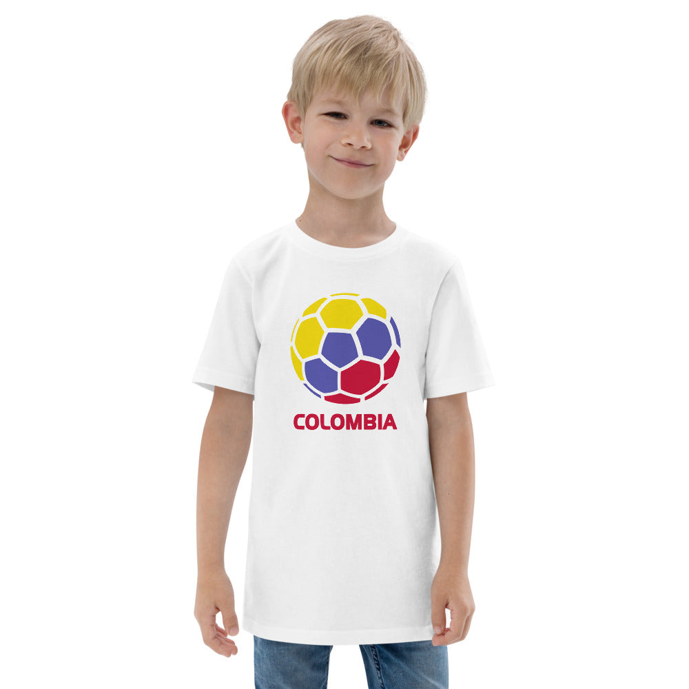 Colombia National Soccer Team Football Pride Country Flag Youth Jersey T-Shirt