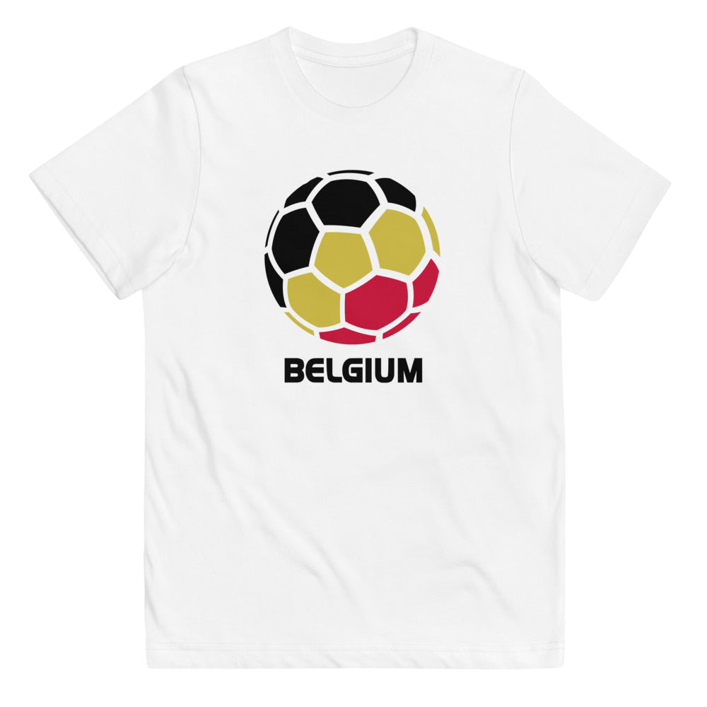 Belgium National Soccer Team Football Pride Country Flag Youth Jersey T-Shirt