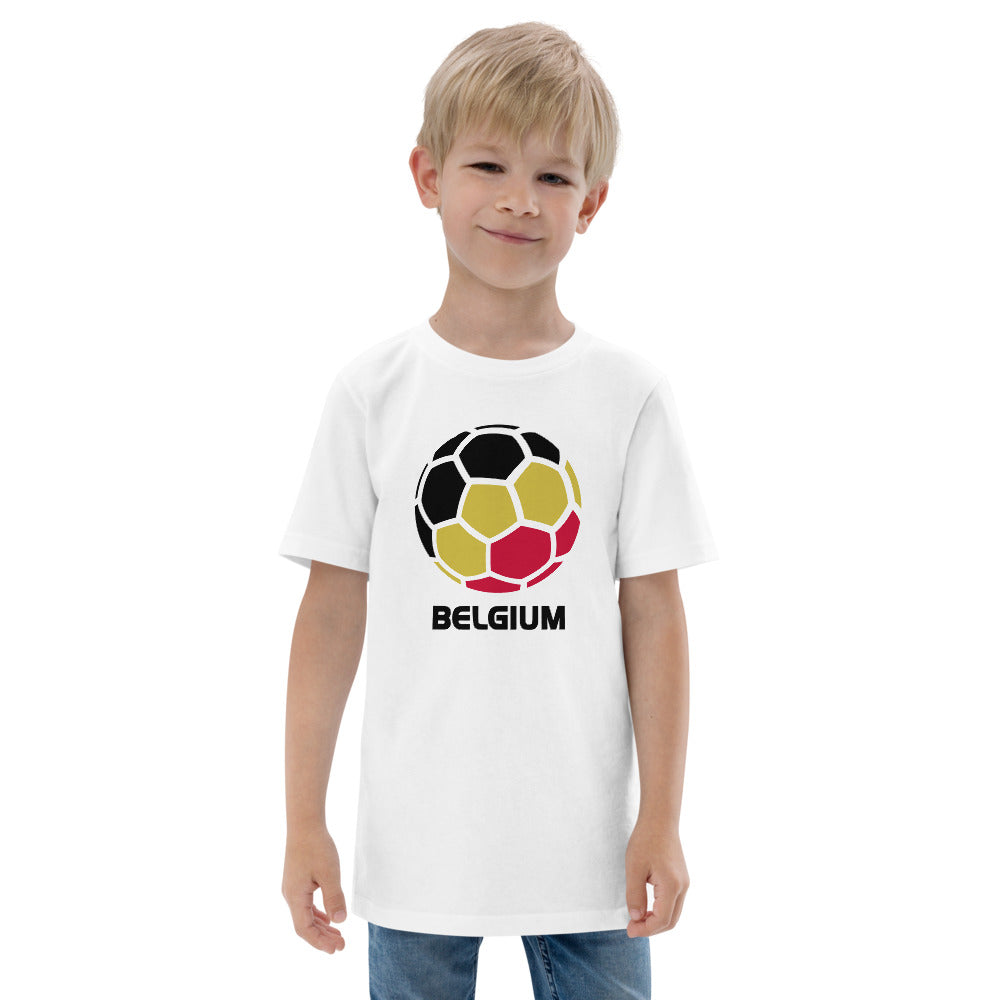 Belgium National Soccer Team Football Pride Country Flag Youth Jersey T-Shirt