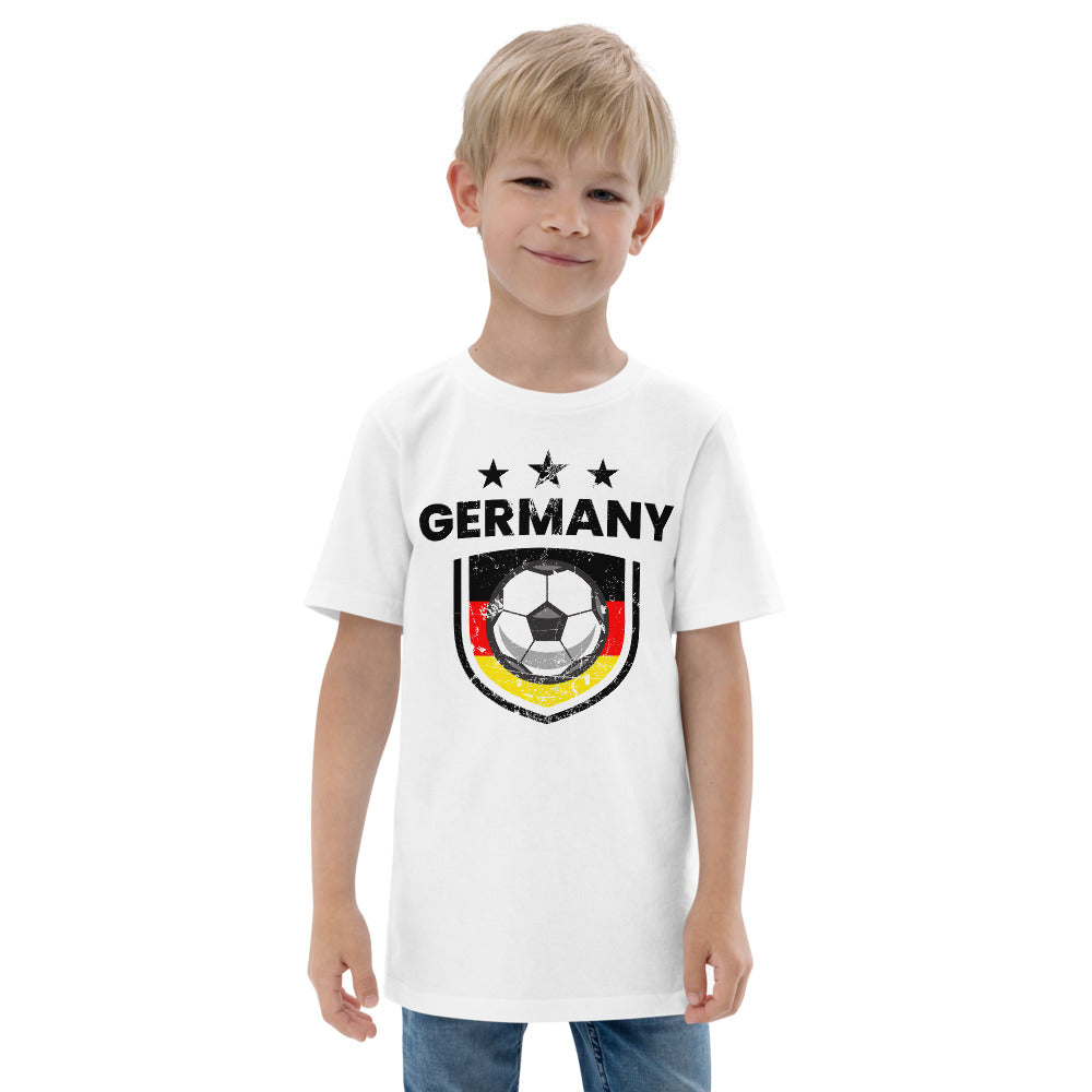 Retro Germany Soccer Team Football Fan Country Deutschland German Flag Youth Jersey T-Shirt