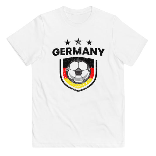 Retro Germany Soccer Team Football Fan Country Deutschland German Flag Youth Jersey T-Shirt